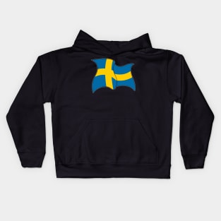 flag of Sweden - sports, flags, and culture inspired designs Kids Hoodie